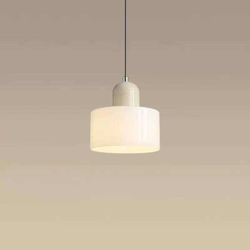 Suspension Scandinave en verre cylindrique