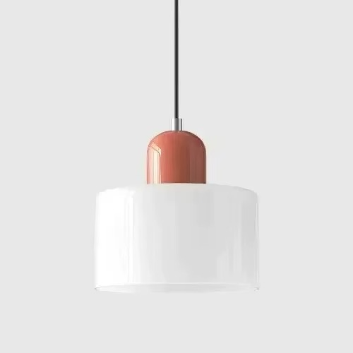 Suspension Scandinave en verre cylindrique