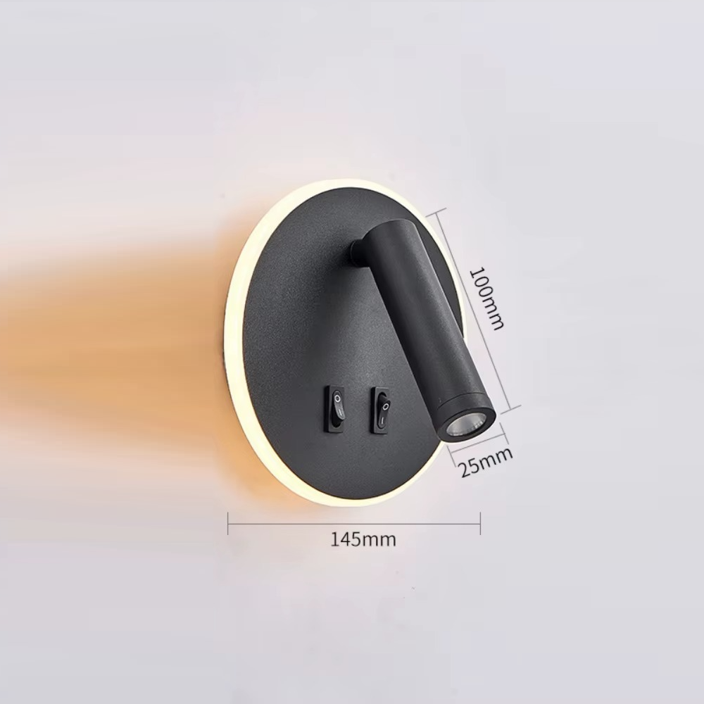 Applique murale LED liseuse avec double source lumineuse │ AMZOR