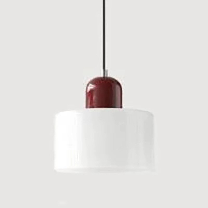Suspension Scandinave en verre cylindrique