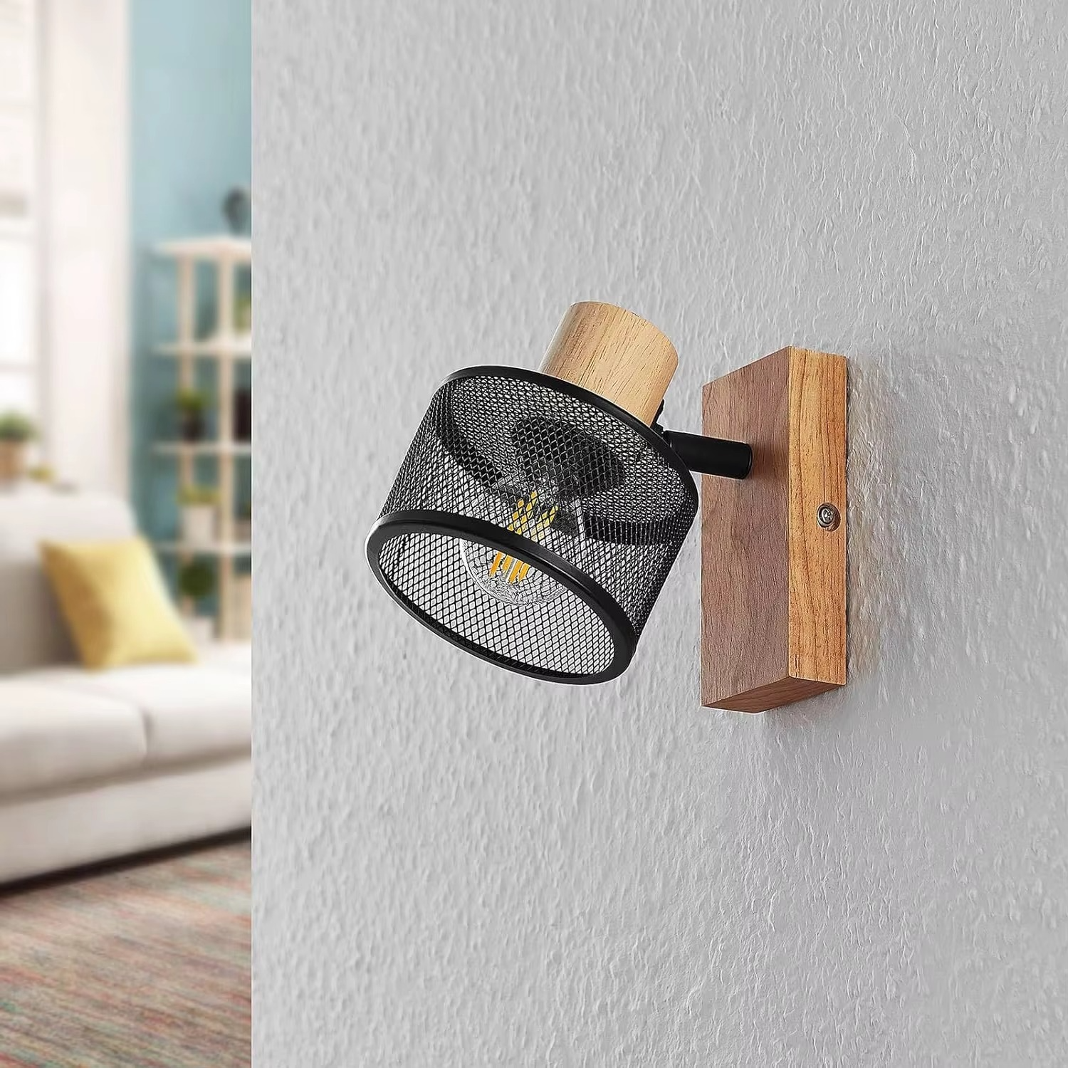 Applique murale vintage en bois articulée │ ENACO