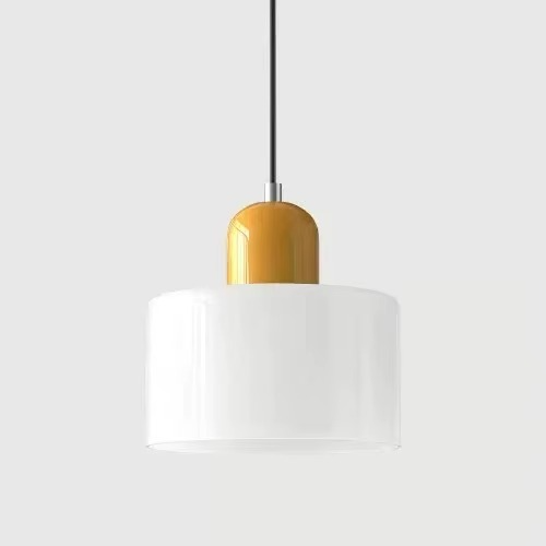 Suspension Scandinave en verre cylindrique