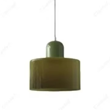 Suspension Scandinave en verre cylindrique