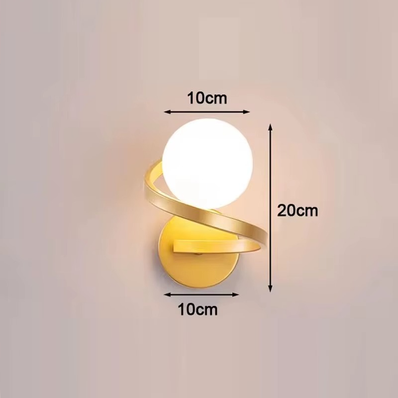 Applique murale LED moderne en métal et verre │ LOBAT