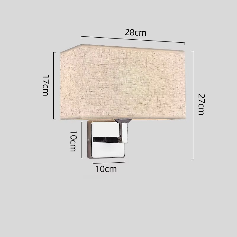 Applique murale liseuse vintage avec abat-jour en lin │ERMOSA