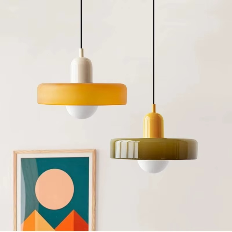 Suspension Scandinave en verre coloré COSO