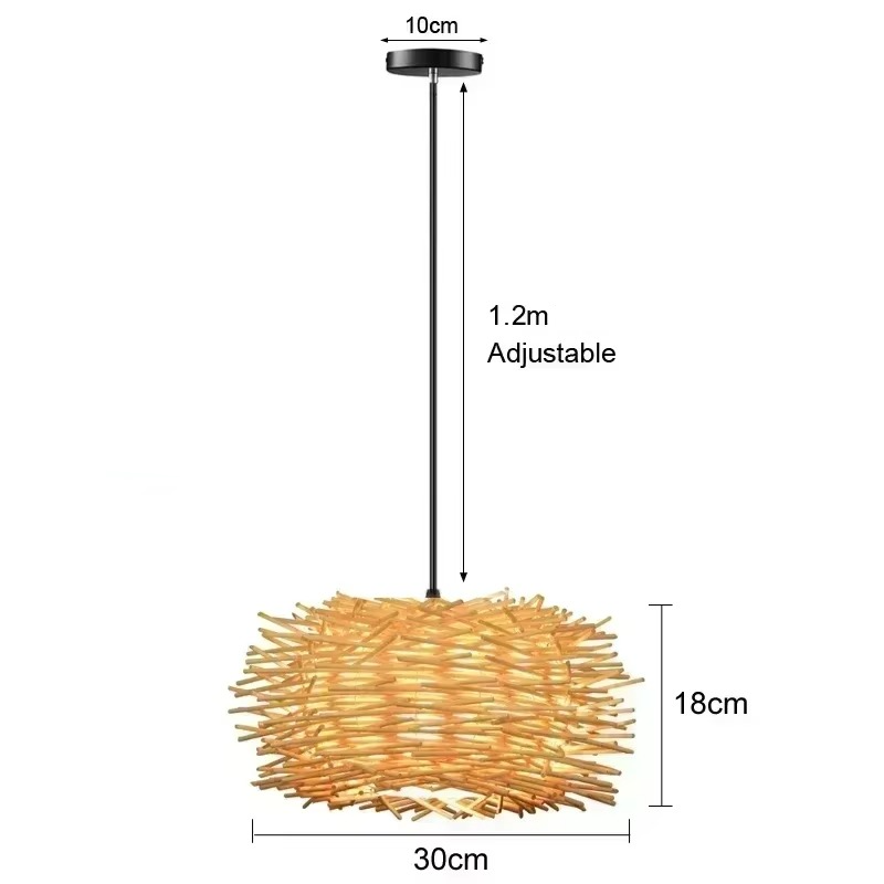Suspension bohème en rotin RUCH