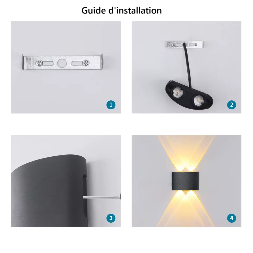 Applique murale extérieure LED │ RANDA