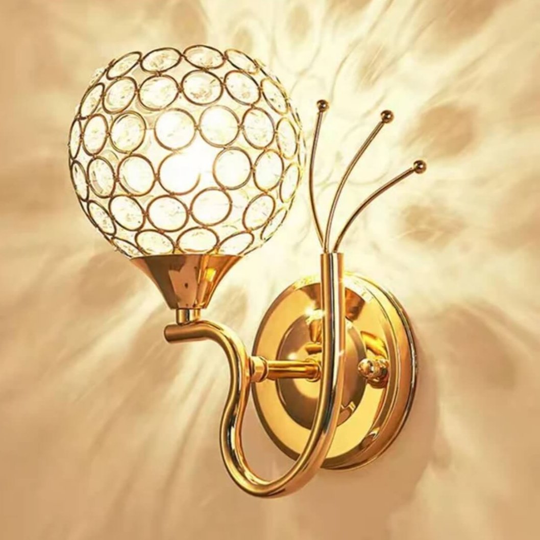 Applique murale au design vintage en acier et Crystal│ VARMA - product_type_Floor lamp arc