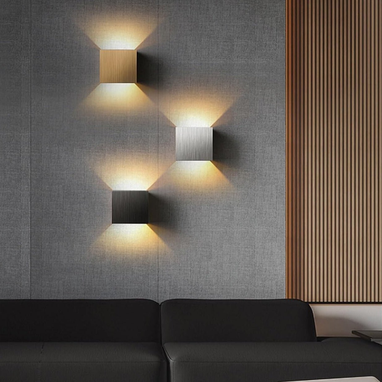 Applique murale LED carré nordique en aluminium │ ARLOJ - product_type_Ma boutique