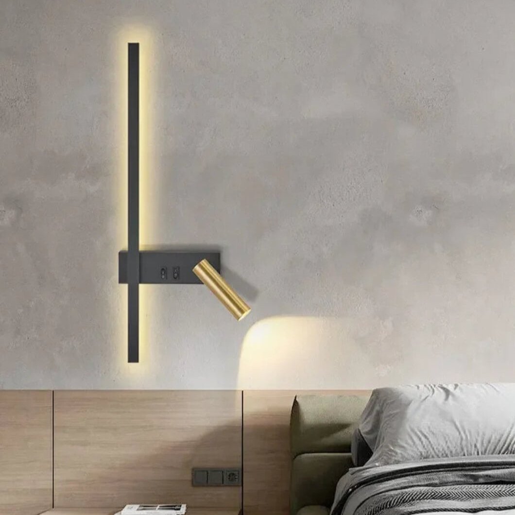Applique murale LED métallique avec double source lumineuse│ FROJA - product_type_Floor lamp arc