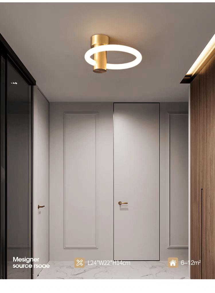 Applique murale LED scandinave en laiton │ MDOUAR - product_type_Floor lamp arc