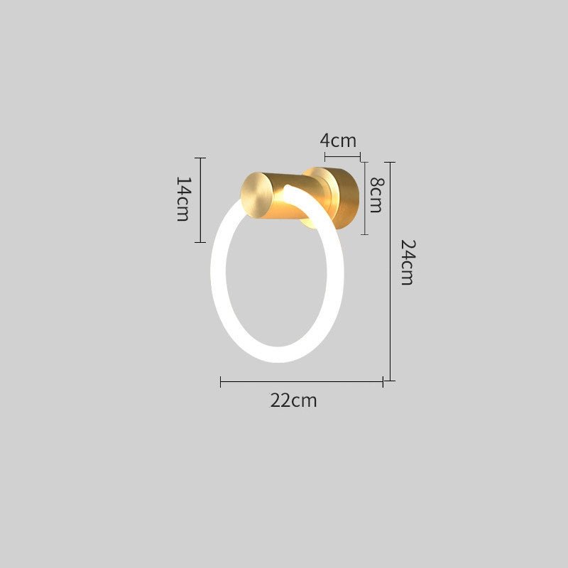 Applique murale LED scandinave en laiton │ MDOUAR - product_type_Floor lamp arc