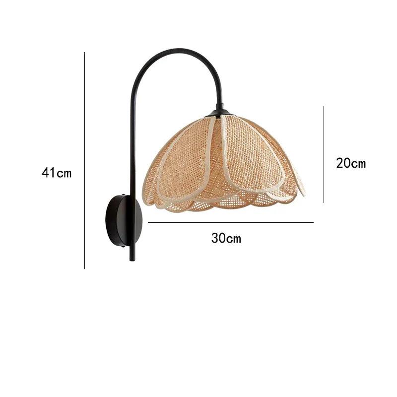Applique murale suspendue en rotin sphérique │ ORCHIDE - product_type_Floor lamp arc