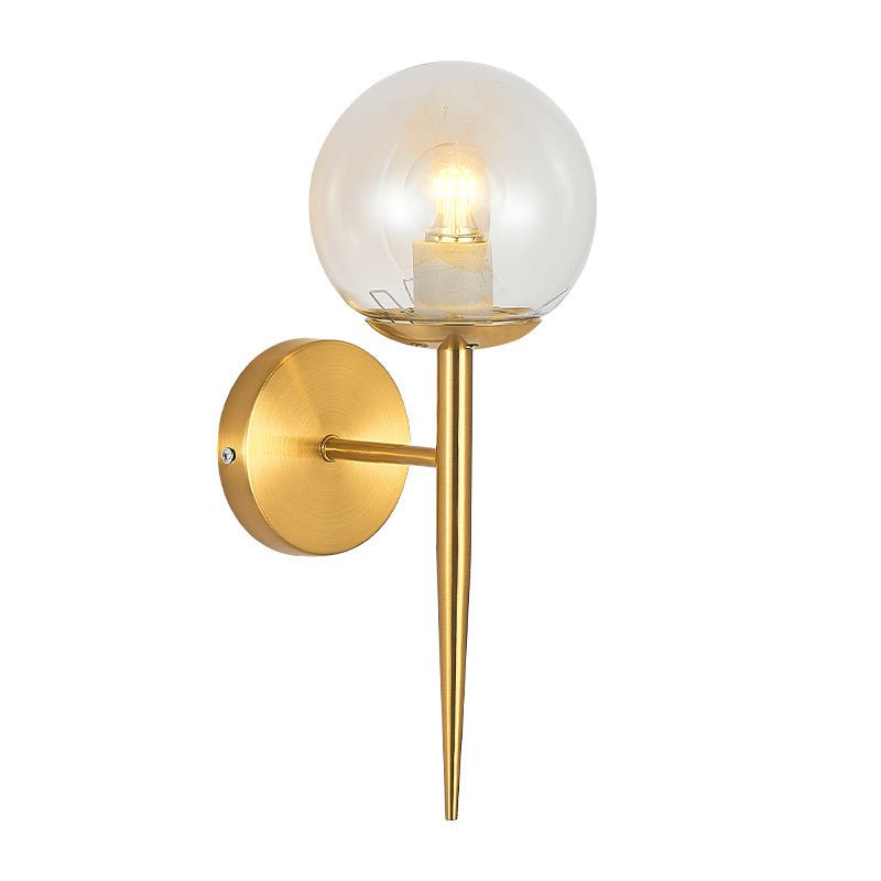 Applique murale vintage avec métallique avec abat - jour en verre│ LOAN - product_type_Floor lamp arc