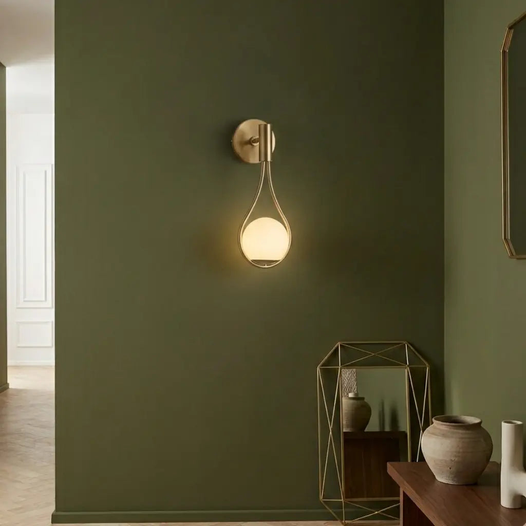 Applique murale dorée style contemporain et chic en verre │ EMMA