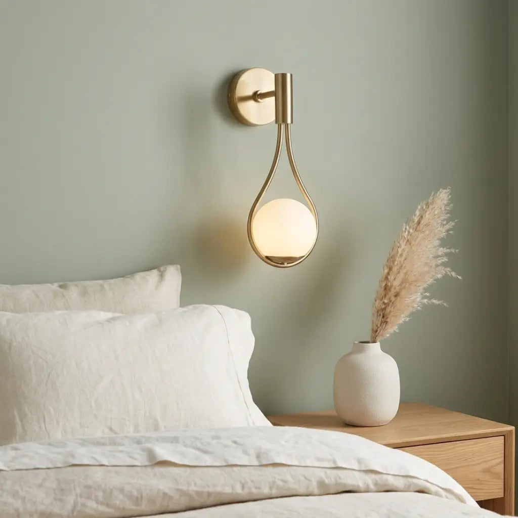 Applique murale dorée style contemporain et chic en verre │ EMMA
