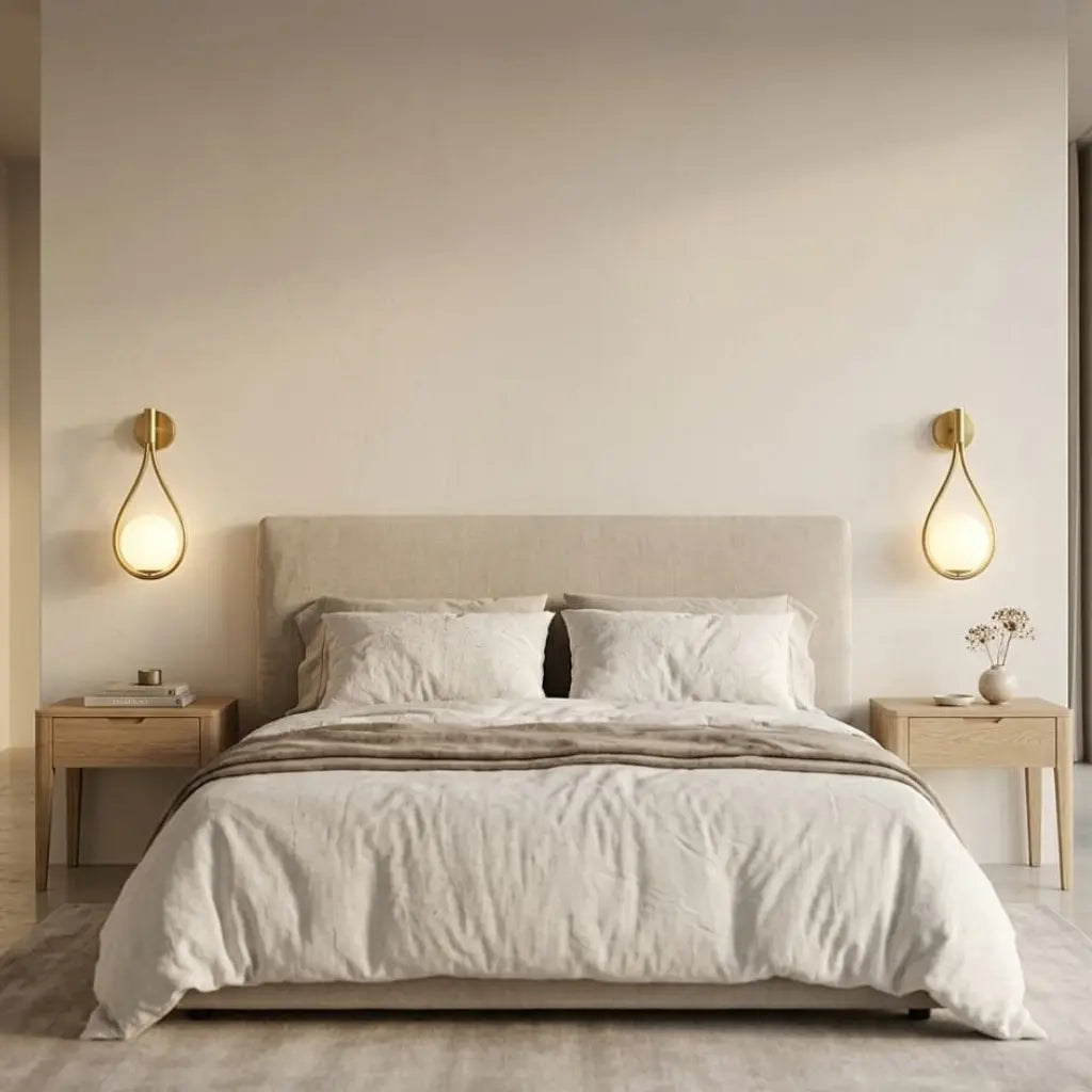 Applique murale dorée style contemporain et chic en verre │ EMMA
