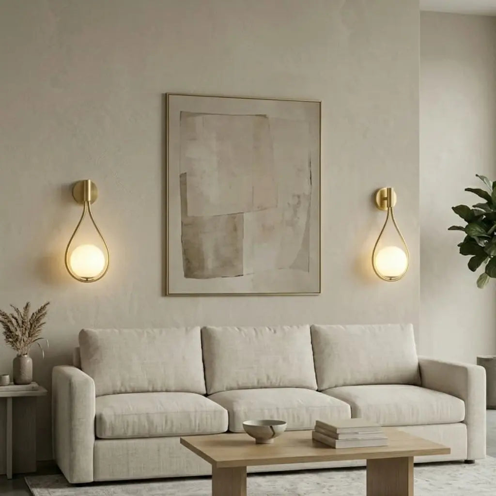Applique murale dorée style contemporain et chic en verre │ EMMA