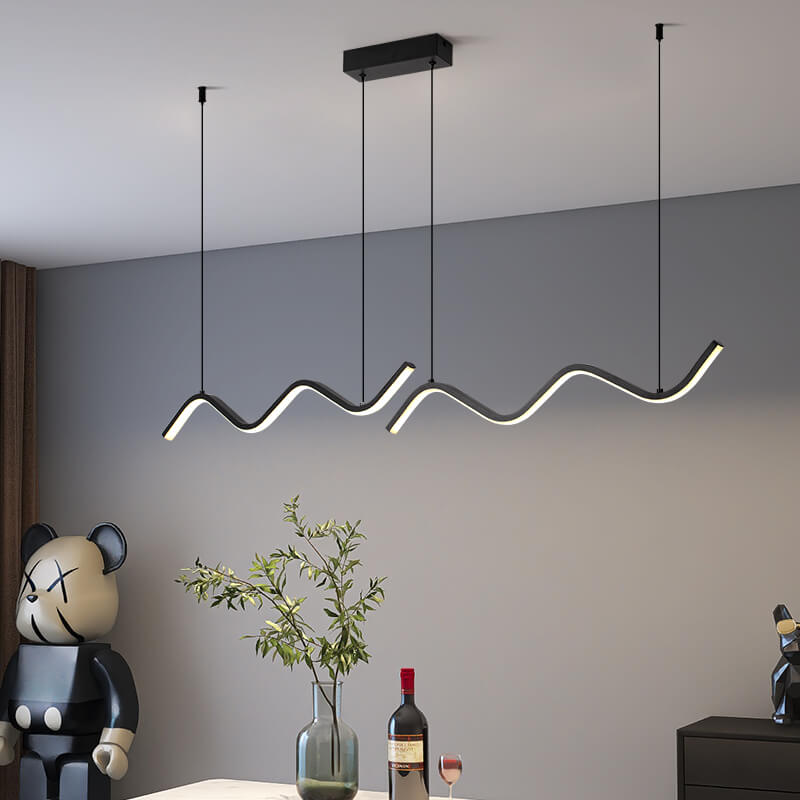 Suspension ilot cuisine LED en métal | WAVE