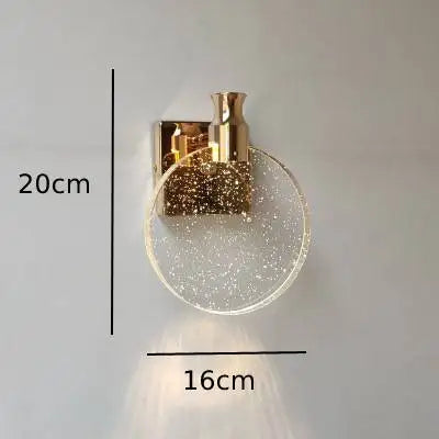 Applique murale LED au design moderne en acier et Crystal│ STRASS