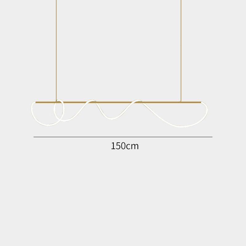 Suspension îlot cuisine LED en métal et silicone | FLEXITY