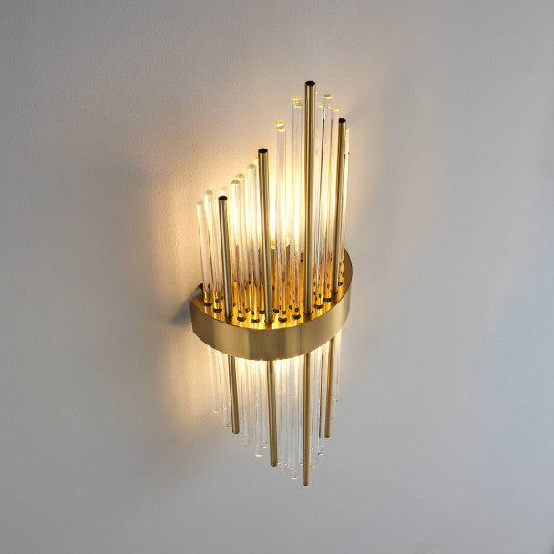 Applique murale LED en cristal et laiton │ KETI