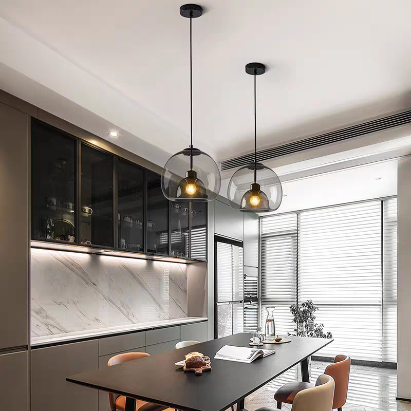 Suspension en verre fumé OPIA