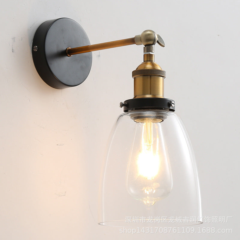 Applique murale industrielle en verre en verre │ EFRAT