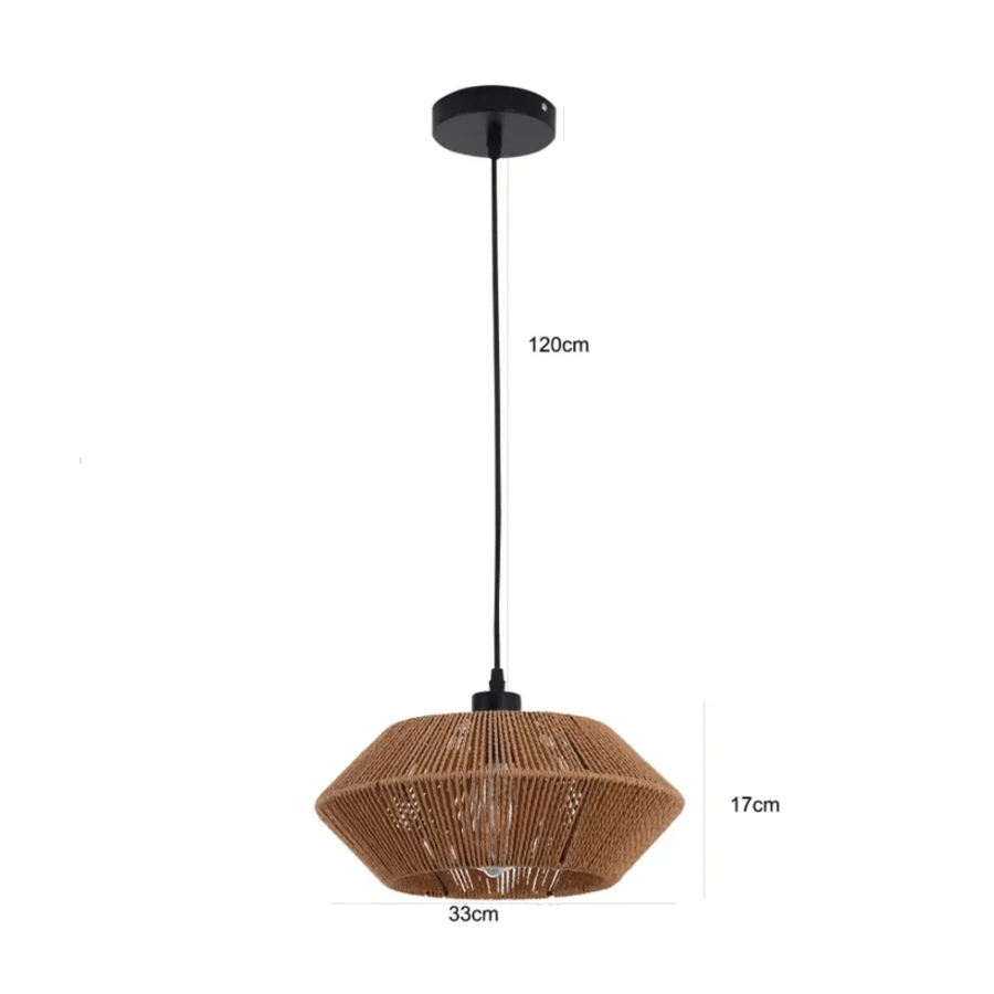 Suspension bohème en corde de cacao oriental FALETA - product_type_Floor lamp arc