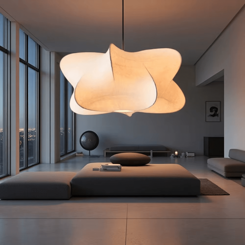 Suspension en soie RANIA - product_type_Floor lamp arc