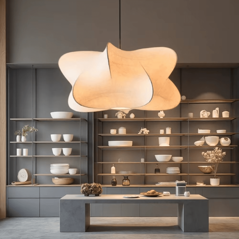Suspension en soie RANIA - product_type_Floor lamp arc