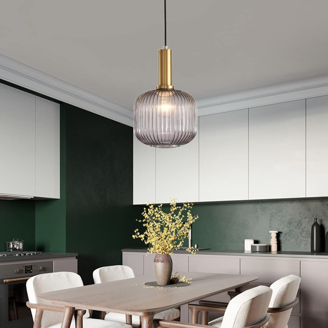 Suspension en verre nervurée YARVA - product_type_Floor lamp arc