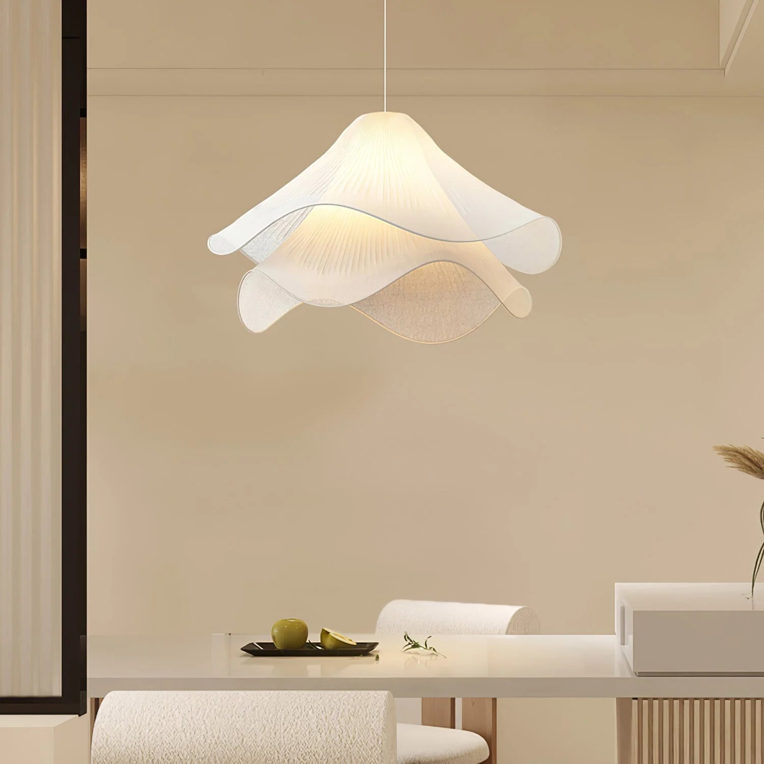 Suspension fleur en tissu plissé FLORENZA - product_type_Atelier Luisiano