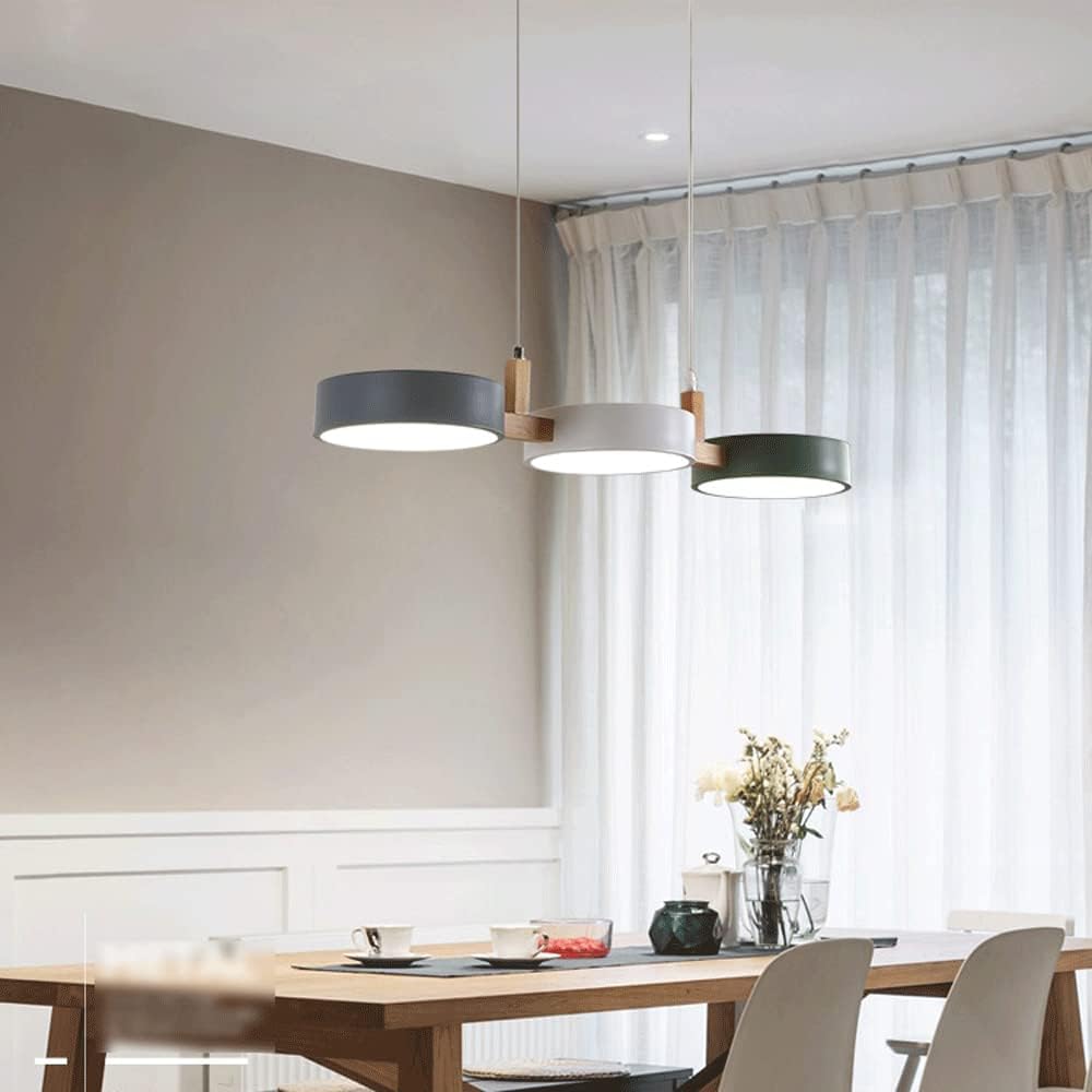Suspension îlot cuisine LED Scandinave en métal et en bois TELOA - product_type_Floor lamp arc