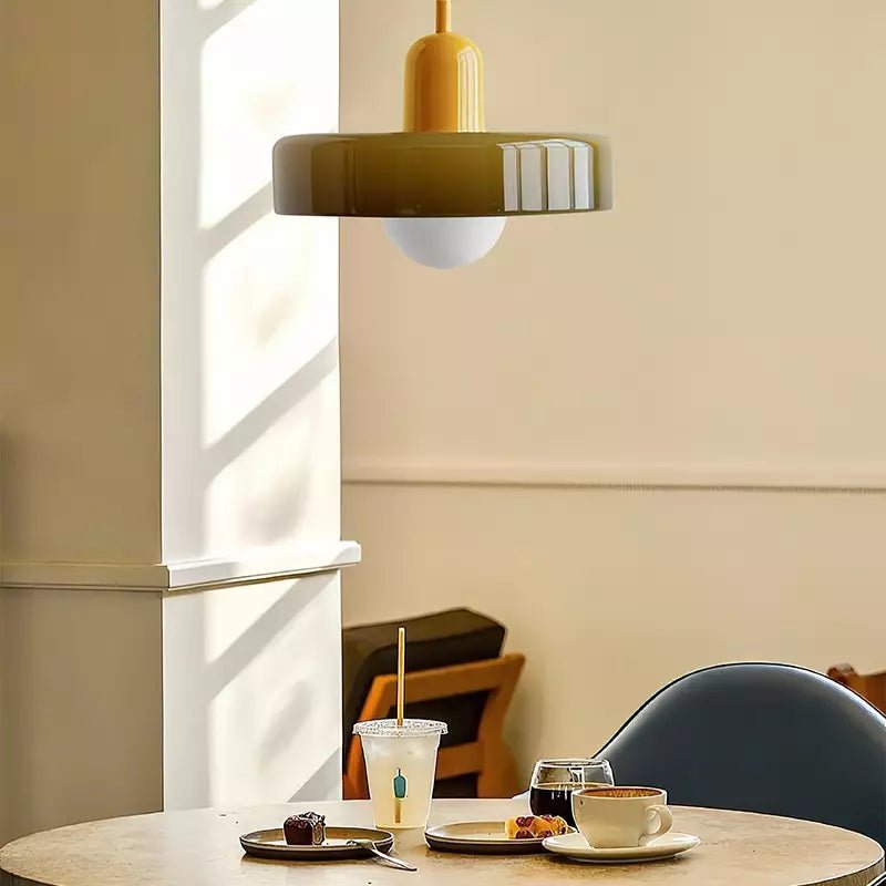 Suspension Scandinave en verre coloré COSO - product_type_Floor lamp arc