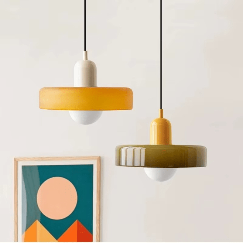 Suspension Scandinave en verre coloré COSO - product_type_Floor lamp arc