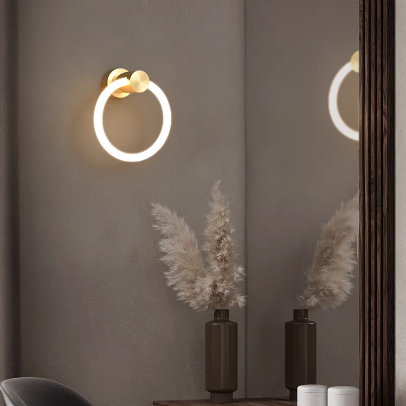Applique murale LED scandinave en laiton │ MDOUAR