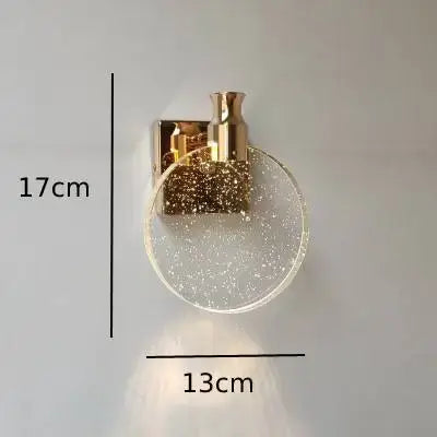 Applique murale LED au design moderne en acier et Crystal│ STRASS