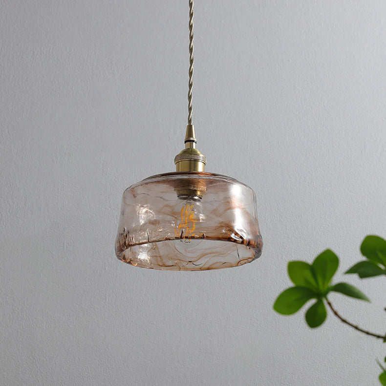 Suspension en verre vintage VALENKA
