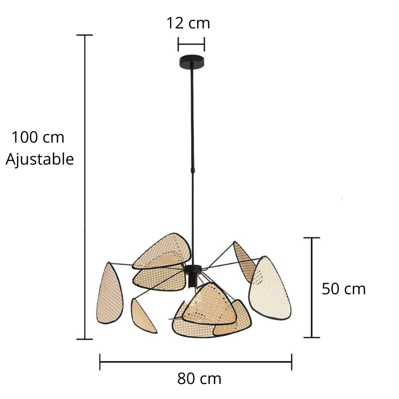 Suspension en rotin AFONA