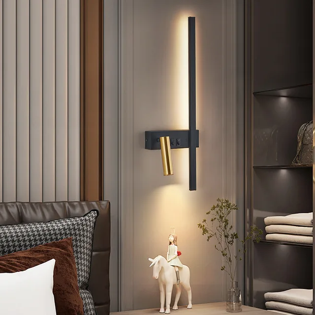 Applique murale LED métallique avec double source lumineuse│ FROJA
