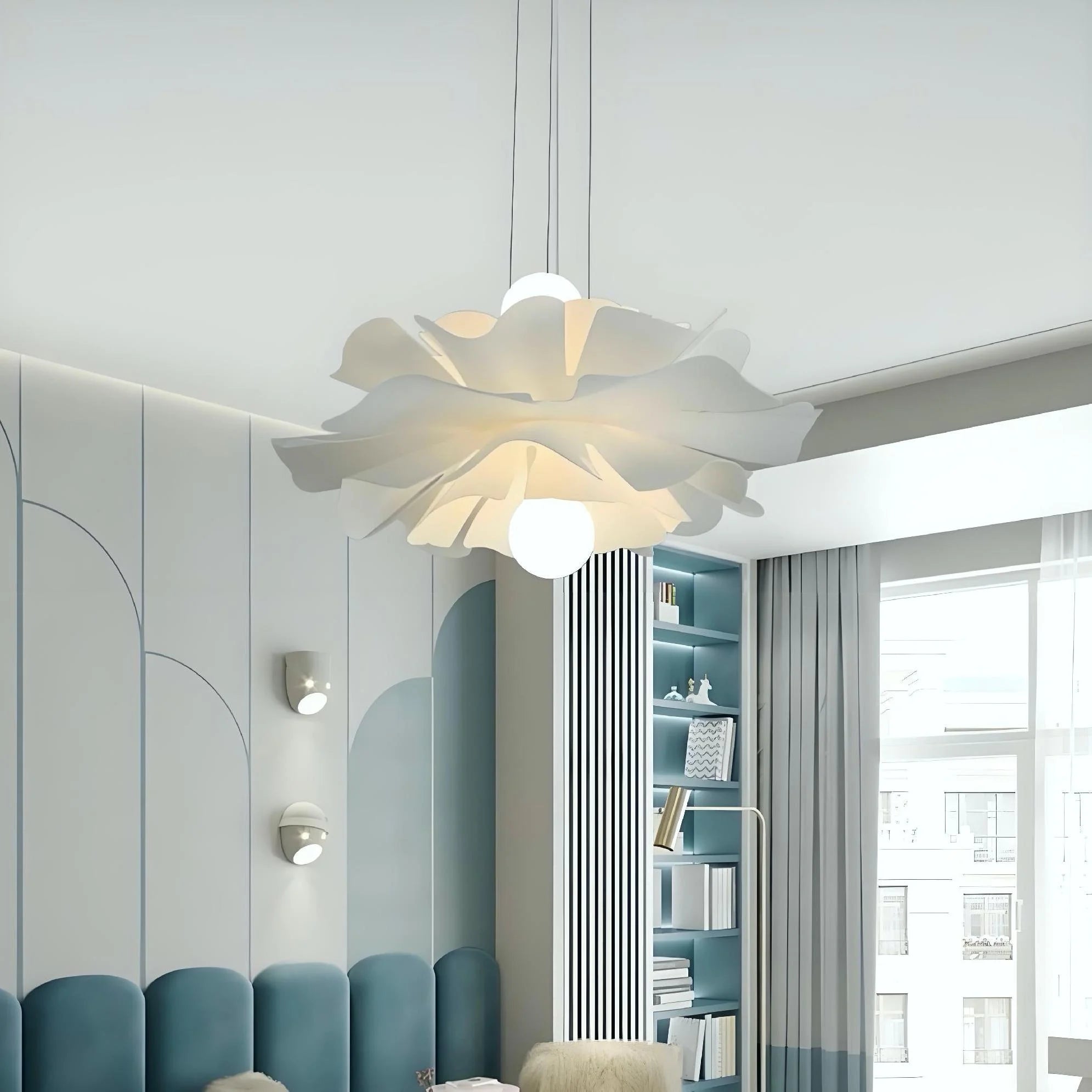 Suspension fleure en acrylique FLORA