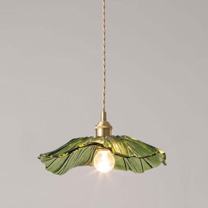 Suspension fleur en verre vintage ORKIDA