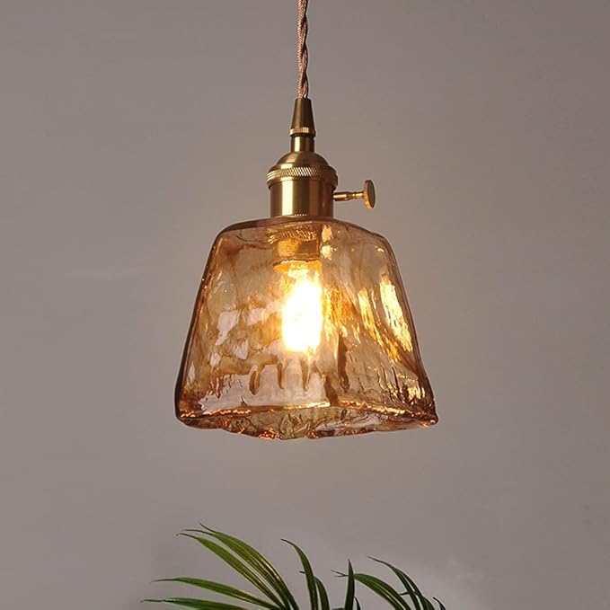Suspension en verre vintage VALENKA