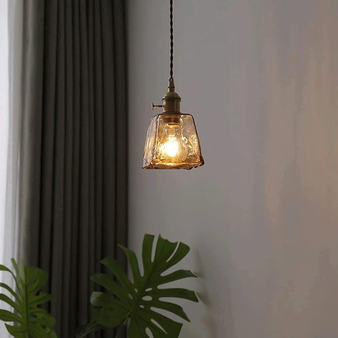 Suspension en verre vintage VALENKA