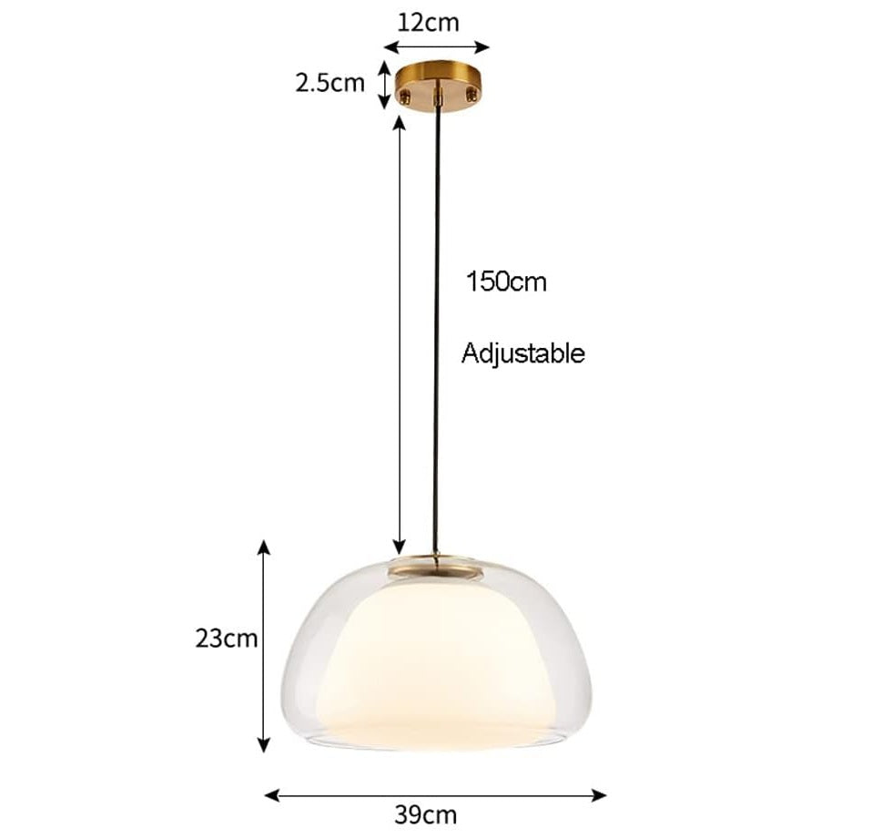 Suspension en verre TEJAL