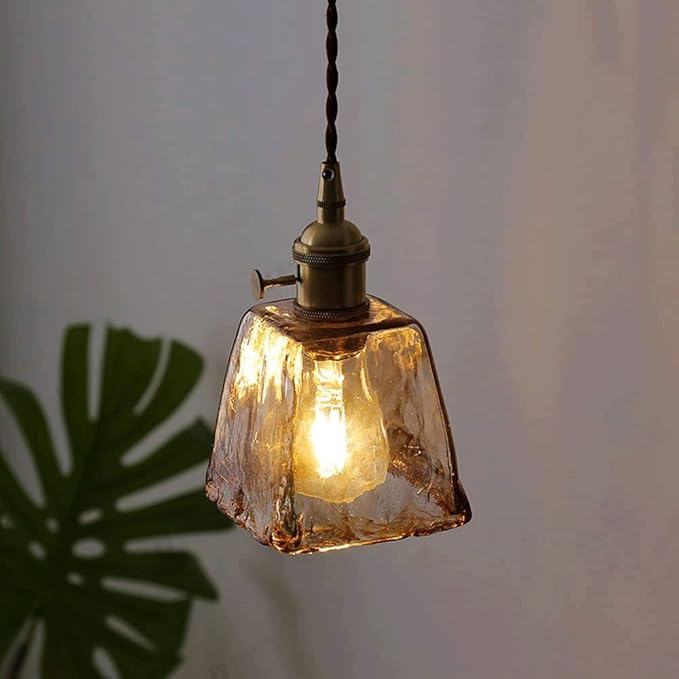 Suspension en verre vintage VALENKA