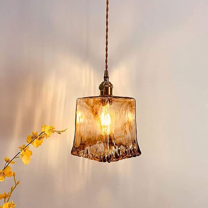 Suspension en verre vintage VALENKA