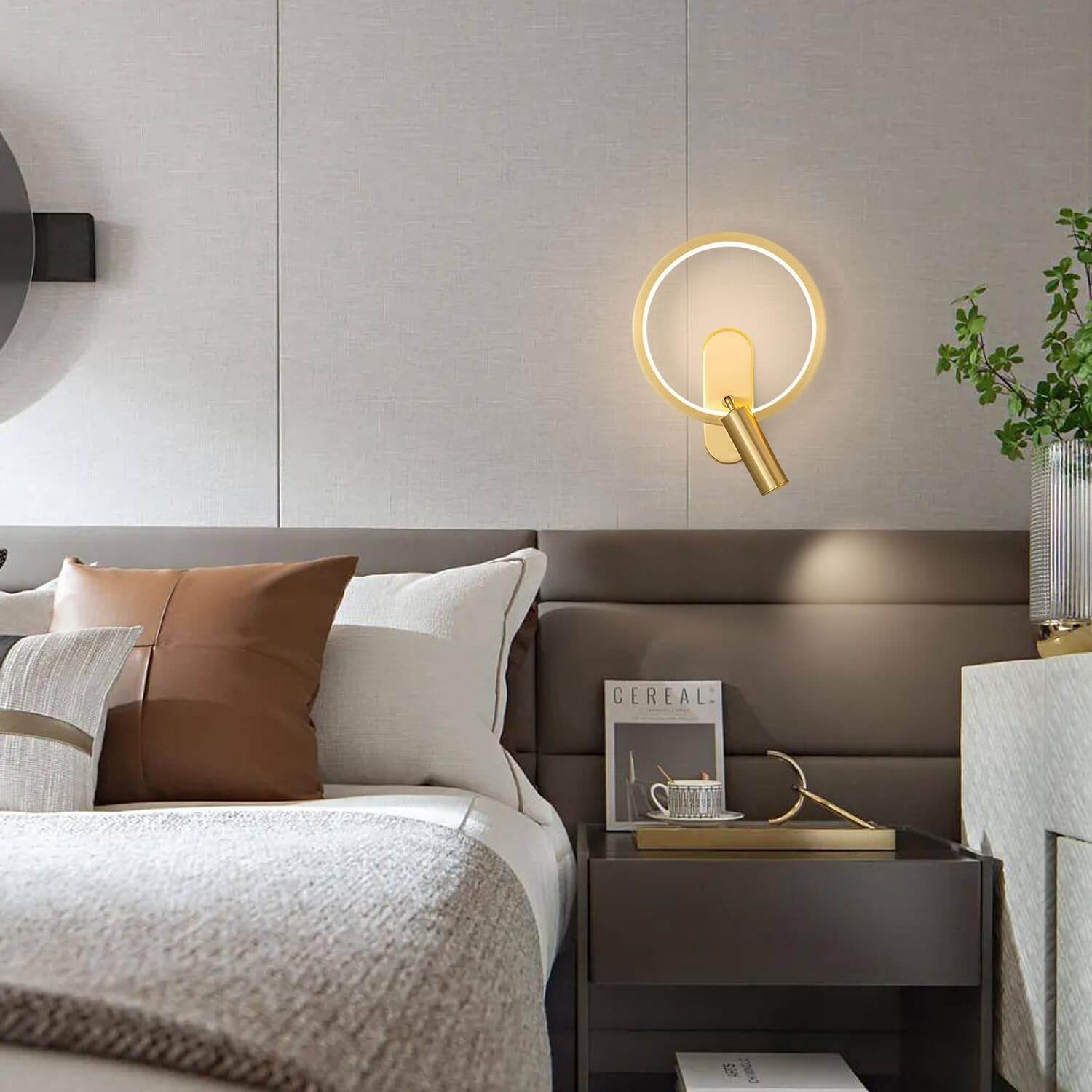 Applique murale LED avec double source lumineuse│ RAMTAN